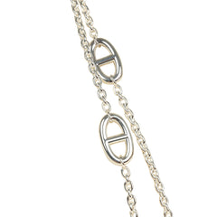 Hermes Farandole Rope Necklace 120cm Sterling Silver Hardware