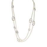 Hermes Farandole Rope Necklace 120cm Sterling Silver - Thumbnail View 1