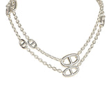 Hermes Farandole Rope Necklace 80cm Sterling Silver Hardware - Thumbnail View 2