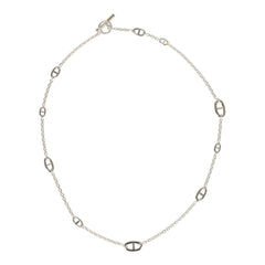 Hermes Farandole Rope Necklace 80cm Sterling Silver Hardware