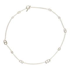 Hermes Farandole Rope Necklace 80cm Sterling Silver Hardware