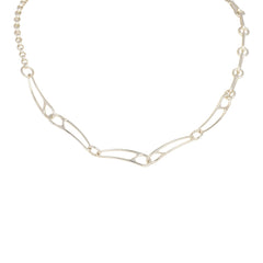 Hermes Chaine D'Ancre Punk Medium Necklace Sterling Silver