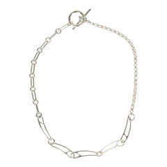 Hermes Chaine D'Ancre Punk Medium Necklace Sterling Silver