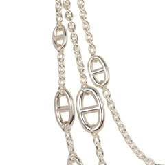 Hermes Farandole Rope Necklace 160cm Sterling Silver