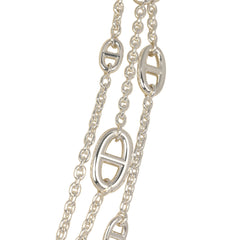 Hermes Farandole Rope Necklace 160cm Sterling Silver