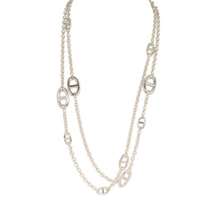 Hermes Farandole Rope Necklace 120cm Sterling Silver Hardware