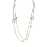 Hermes Farandole Rope Necklace 120cm Sterling Silver Hardware - Thumbnail View 1