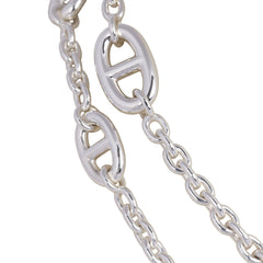 Hermes Farandole Rope Necklace 80cm Sterling Silver Hardware