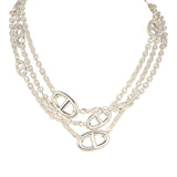 Hermes Farandole Rope Necklace 120cm Sterling Silver Hardware - Thumbnail View 1