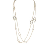 Hermes Farandole Rope Necklace 120cm Sterling Silver Hardware - Thumbnail View 1