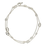 Hermes Farandole Rope Necklace 120cm Sterling Silver Hardware - Thumbnail View 6