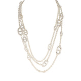 Hermes Farandole Rope Necklace 160cm Sterling Silver Hardware - Thumbnail View 1