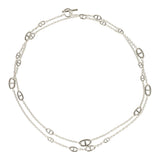 Hermes Farandole Rope Necklace 160cm Sterling Silver Hardware - Thumbnail View 2