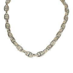 Hermes Chaine D'Ancre Necklace MM Sterling Silver