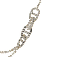 Hermes Chaine D'Ancre Alea II Long Necklace Sterling Silver