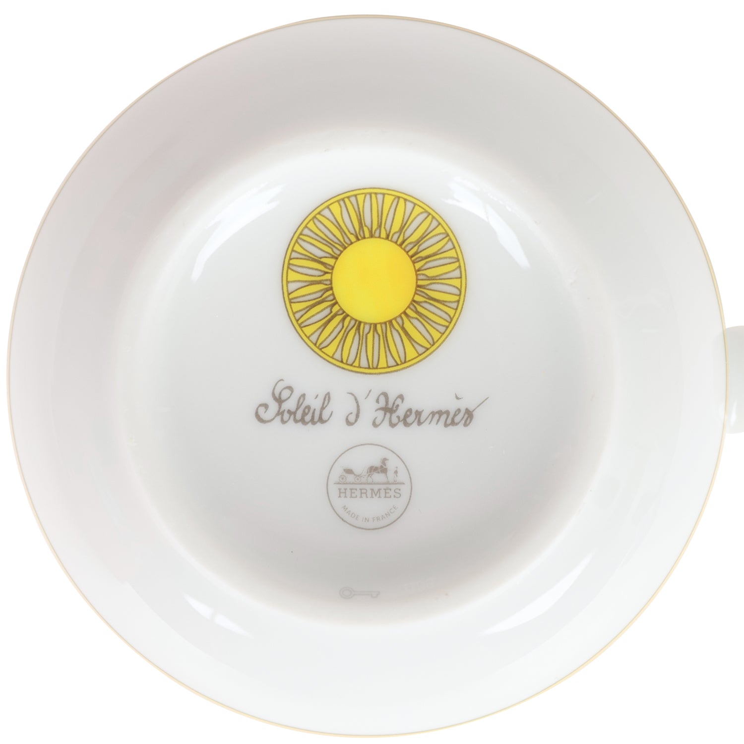 Assiette De Service Hermès Soleil D’Hermès – Jaune – 32 Cm – Authentique (2023)