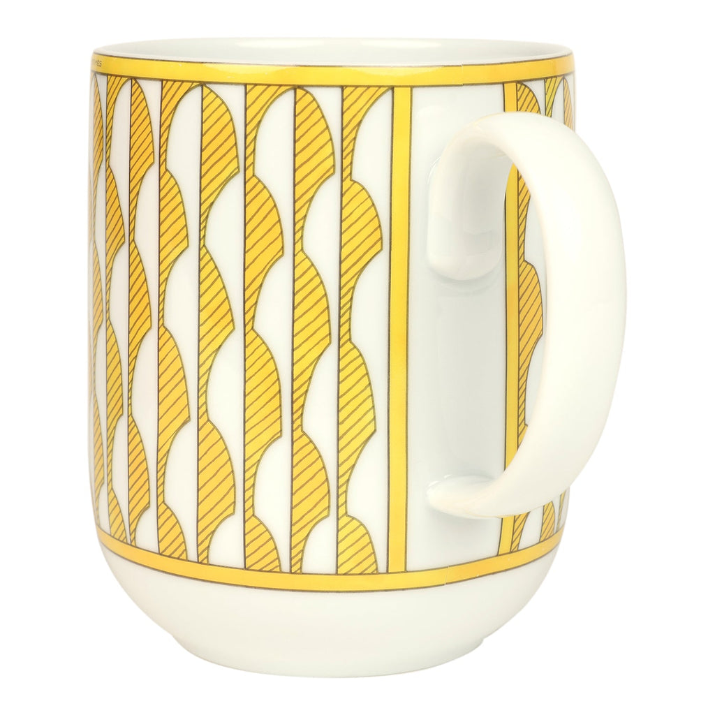 Hermes Bicolor Soleil d'Hermes Porcelain Mug – THE CLOSET Hermes Bicolor Soleil d'Hermes Porcelain Mug – THE CLOSET