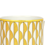 Hermes "Soleil D’ Hermes" Yellow Porcelain Breakfast Mug Set