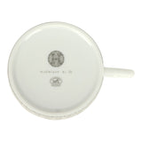 Hermes "Mosaique Au 24" White & Grey Porcelain Tea Cup and Saucer Set
