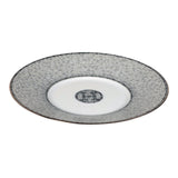 Hermes "Mosaique Au 24" White & Grey Porcelain Tea Cup and Saucer Set