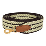 Hermes Sangle Bag Strap 50MM Prunoir, Jaune Milton, Gold Cordage Canvas and Swift Gold Hardware - Thumbnail View 1
