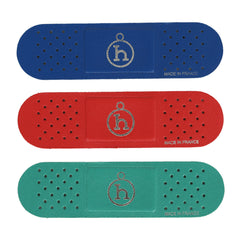 Hermes Band-Aid Rouge Casaque, Vert Vertigo, Bleu France Milo Lambskin