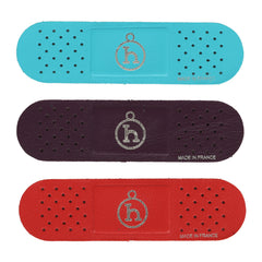 Hermes Band-Aid Raisin, Rouge Casaque, Bleu Paon Milo Lambskin