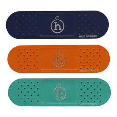 Hermes Band-Aid Apricot, Vert Vertigo, Bleu Navy Milo Lambskin