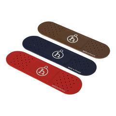 Hermes Band-Aid Etain, Rouge Casaque, Bleu Navy Milo Lambskin