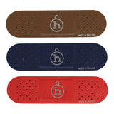 Hermes Band-Aid Etain, Rouge Casaque, Bleu Navy Milo Lambskin - Thumbnail View 1