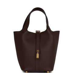 Hermes Picotin Lock 18 Rouge Sellier Clemence Gold Hardware