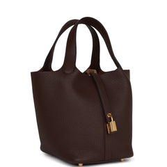 Hermes Picotin Lock 18 Rouge Sellier Clemence Gold Hardware
