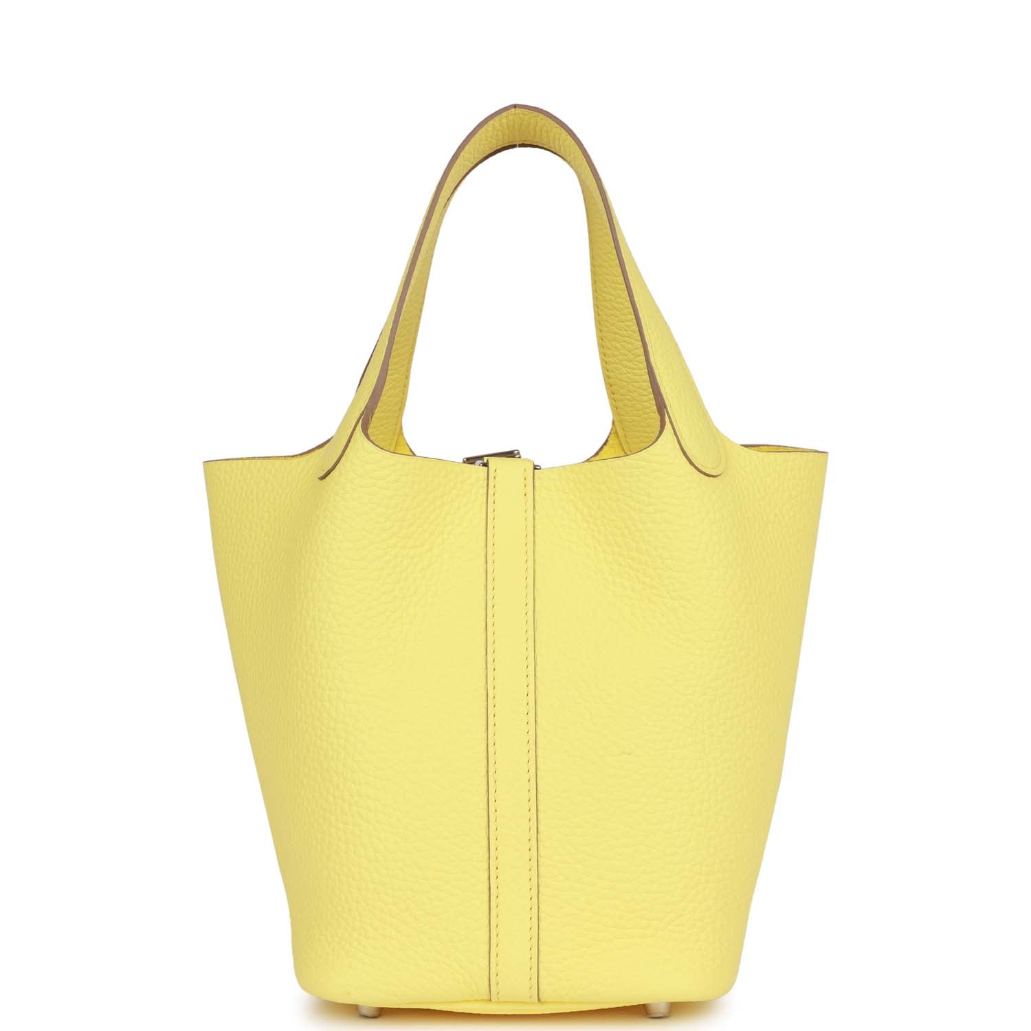 Hermes Picotin 18 Limoncello Clemence Palladium Hardware – Madison ...