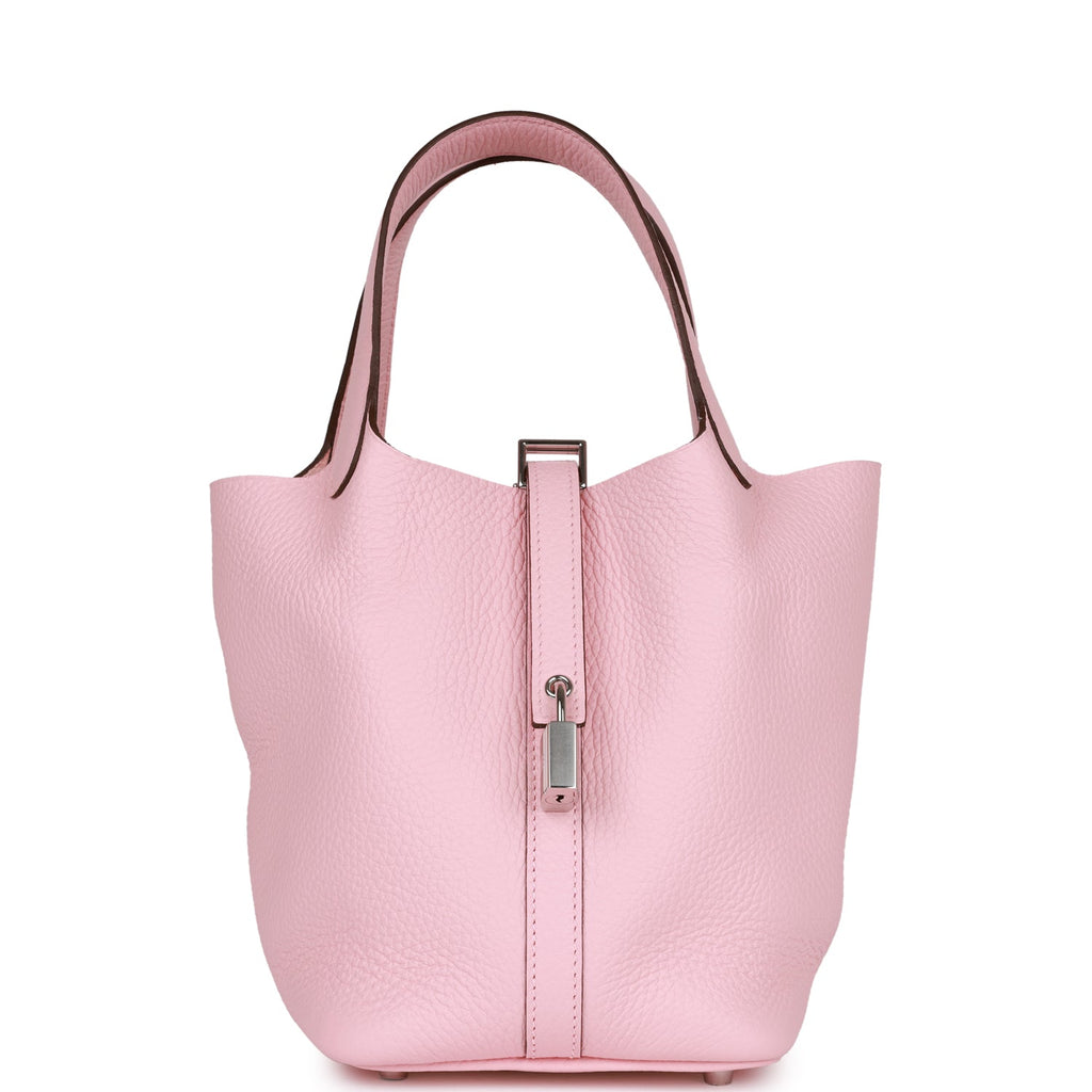 Hermès Picotin Lock 18 so Pink In Rose Mexico Taurillon Clemence With Pink  Hardware