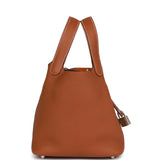 Hermes Eclat Picotin 18cm Gold Clemence Palladium Hardware