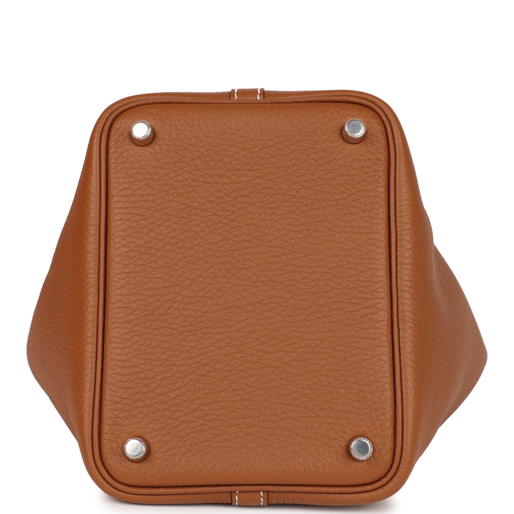Hermès Picotin Lock Gold 37 Clemence Leather Palladium Hardware