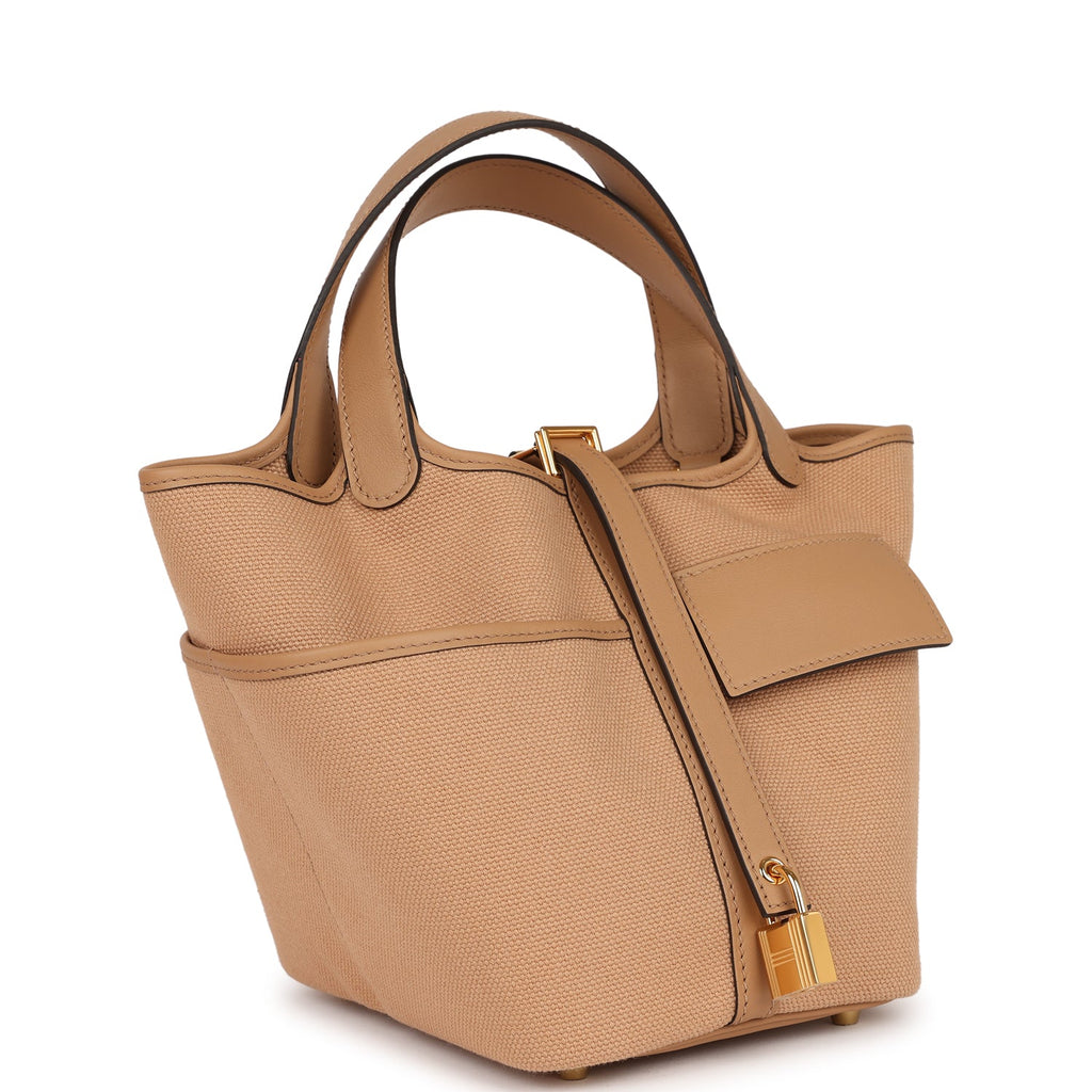 Hermes Picotin Cargo 18 Chai Swift and Toile Canvas Gold Hardware – Madison  Avenue Couture