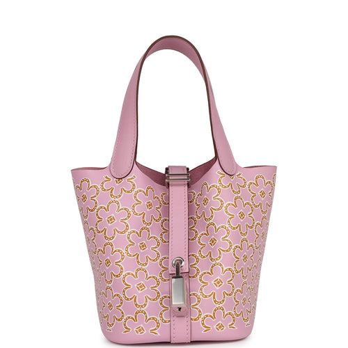 Picotin leather handbag Hermès Pink in Leather - 35322168