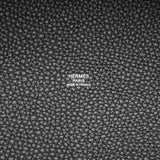 Hermes Picotin Lock 22 Black Clemence Palladium Hardware