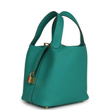 Hermes Picotin 18 Vert Veronese Clemence Gold Hardware