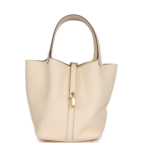 Hermes Picotin Lock 22 Nata Clemence Gold Hardware