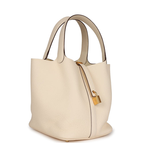 Hermes Picotin Lock 22 Nata Clemence Gold Hardware