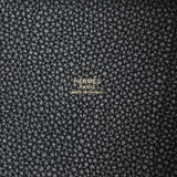 Hermes Picotin Lock 18 Black Clemence Gold Hardware