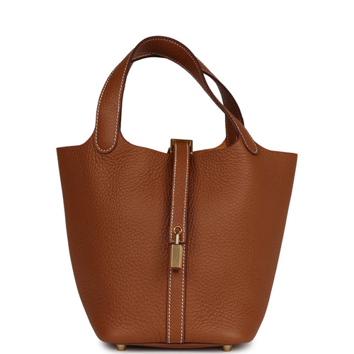Hermes Picotin Lock 18 Gold Clemence Gold Hardware