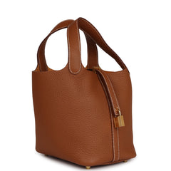 Hermes Picotin Lock 18 Gold Clemence Gold Hardware