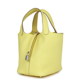 Hermes Picotin 18 Limoncello Clemence Palladium Hardware