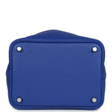 Hermes Picotin Lock 18 Bleu Royal Clemence Palladium Hardware