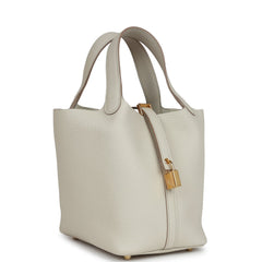 Hermes Picotin Lock 18 Beton Clemence Gold Hardware