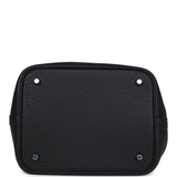 Hermes Picotin Lock 22 Black Clemence Palladium Hardware