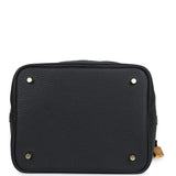 Hermes Picotin Lock 22 Black Clemence Gold Hardware